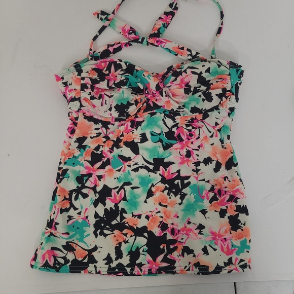 Hobie Floral Tankini Swim wear for Women sz small - Picture 2 of 12